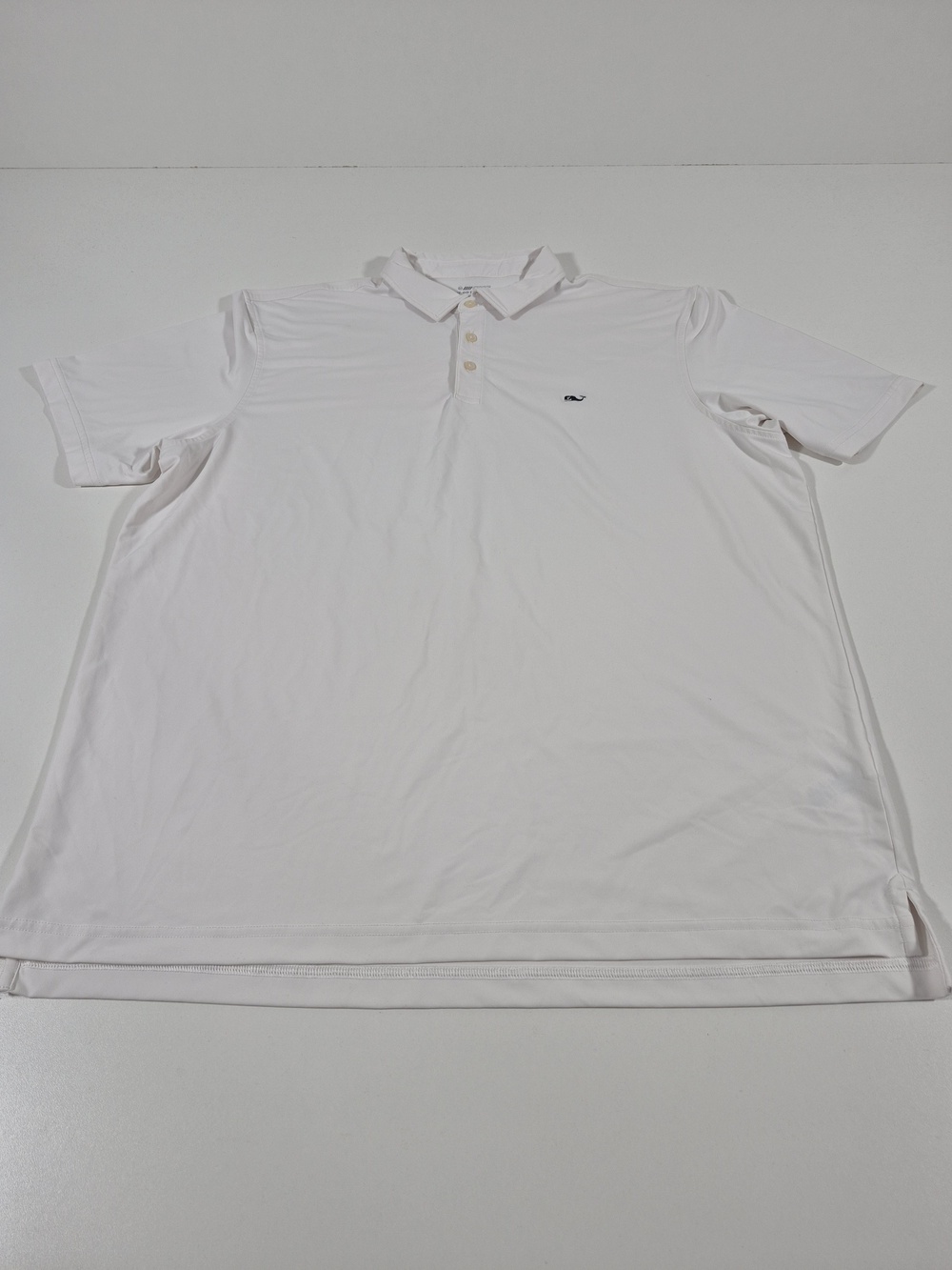 Vineyard Vines On-The-Go Sankaty Polo Shirt Mens XL White Golf Stretch
